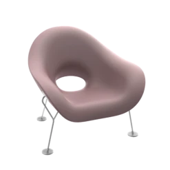 Qeeboo PUPA Lounge Chair Indoor -Furniture Shop 08 qeeboo pupa armchair powder coat outdoor by andrea branzi pink