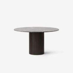 Vipp 495 Cabin Round Marble Table W Dark Oak Base -Furniture Shop 49411 380b8510 098f 4a6c 9a86 c19ac0dfd386