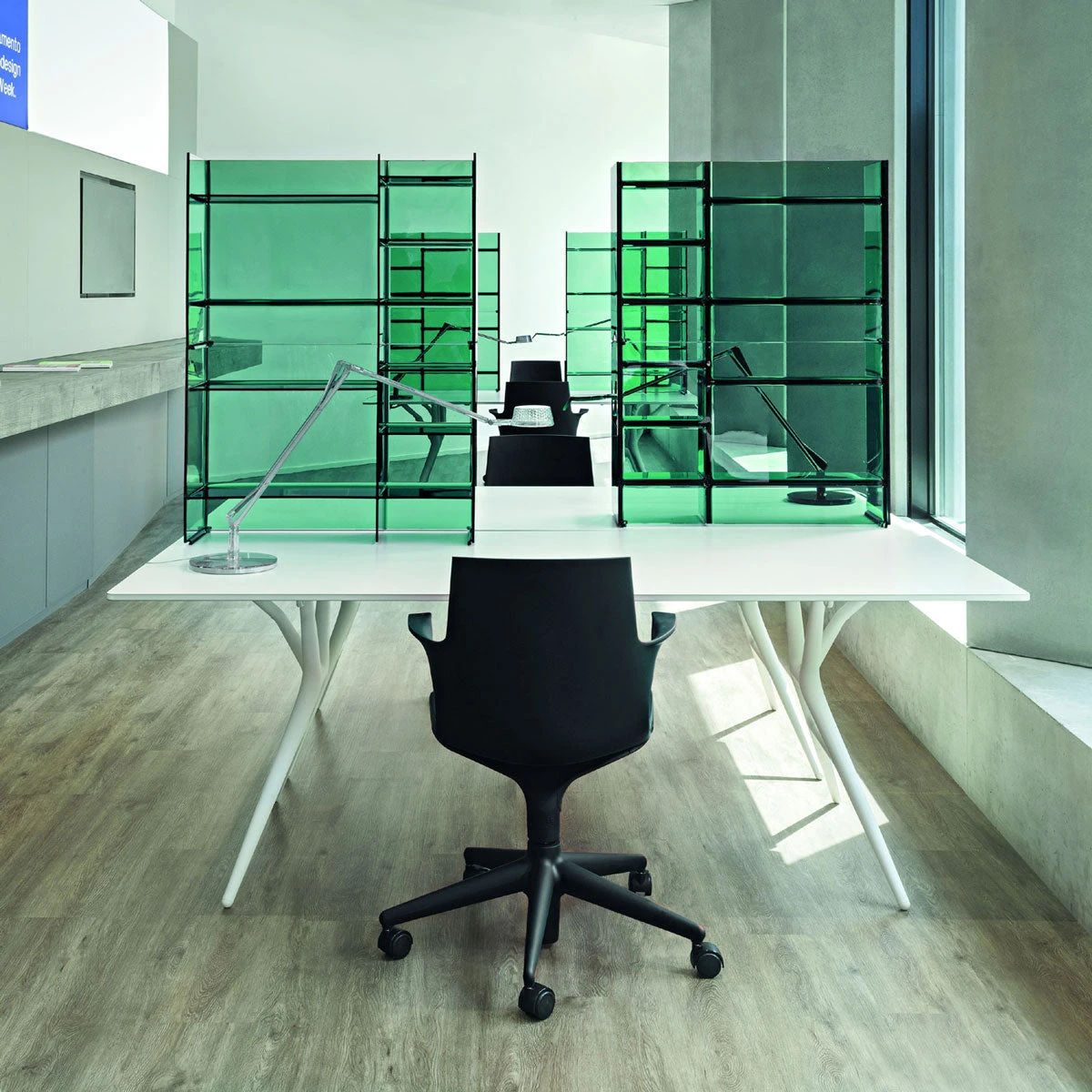 Kartell W Antonio Citterio Spoon Folding Table 2 Kartell W Antonio Citterio Spoon Folding Table - Image 2