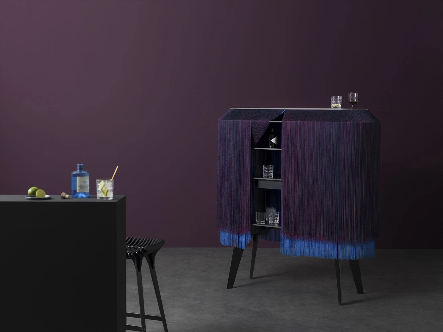 Ibride Alpaga Crepuscule Fringe Cabinet 5 Ibride Alpaga Crepuscule Fringe Cabinet - Image 5