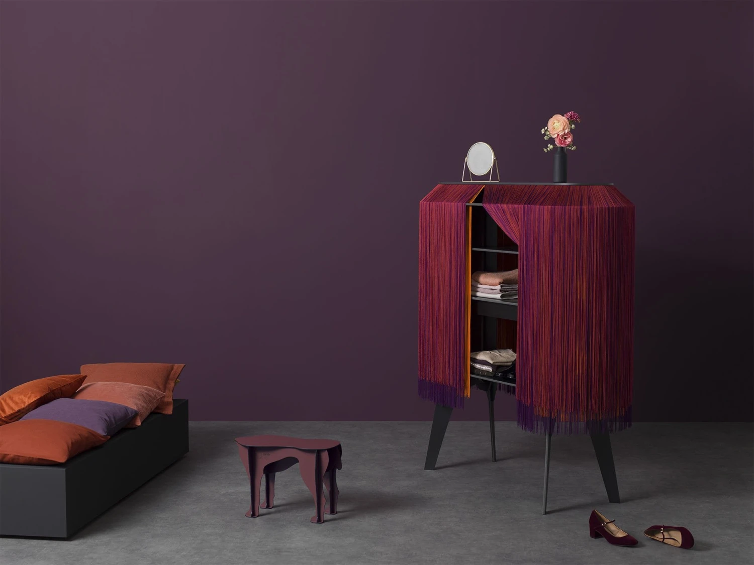 Ibride Alpaga Flamboyant Fringe Cabinet 5 Ibride Alpaga Flamboyant Fringe Cabinet - Image 5