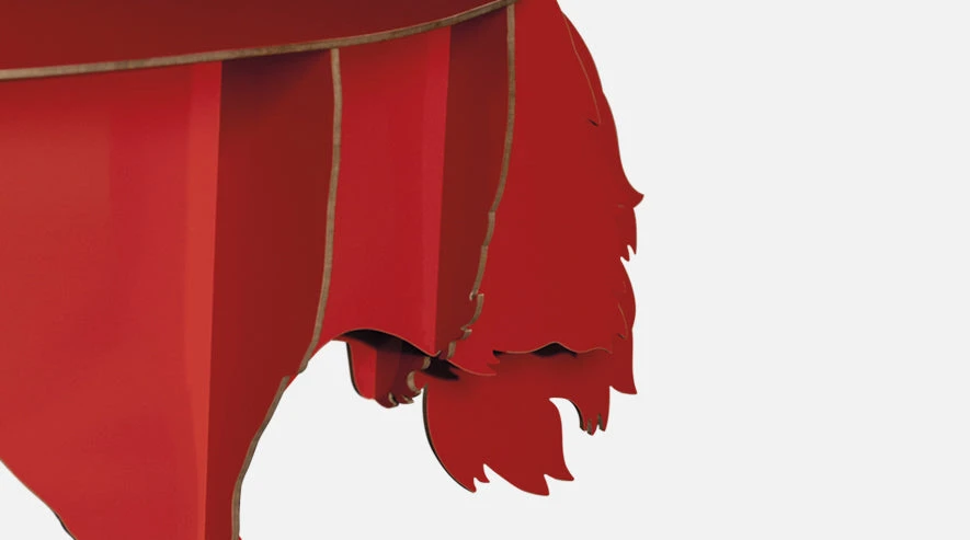 Ibride Wall Console Table W Light DIVA Lucia Ostrich 5 Ibride Wall Console Table W Light DIVA Lucia Ostrich - Image 5