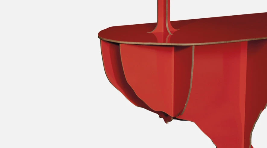 Ibride Wall Console Table W Light DIVA Lucia Ostrich 4 Ibride Wall Console Table W Light DIVA Lucia Ostrich - Image 4