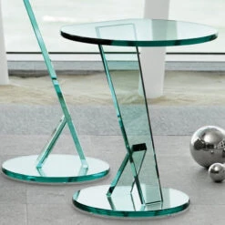 Tonelli NICCHIO Glass Side Table -Furniture Shop GM NICC 01 2 large