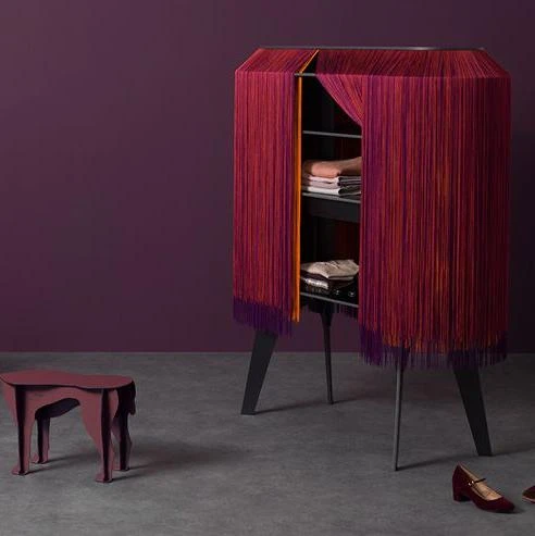 Ibride Alpaga Malachite Fringe Cabinet 6 Ibride Alpaga Malachite Fringe Cabinet - Image 6