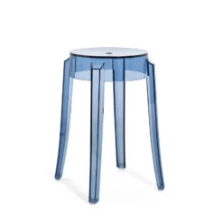 Kartell CHARLES GHOST Table And Bar Stool 2pcs -Furniture Shop KAR04897Z4