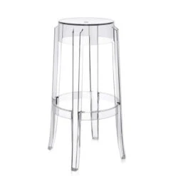 Kartell CHARLES GHOST Table And Bar Stool 2pcs -Furniture Shop KAR04899B475