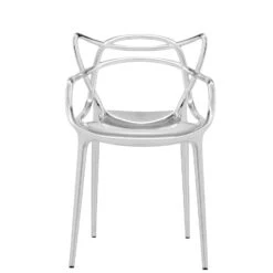 Kartell MASTERS Chair Metallic Finish 2pcs -Furniture Shop KAR05864XXchromed