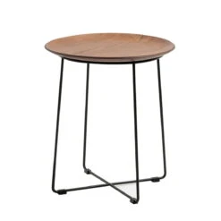 Kartell Al Wood Side Table By Philippe Starck -Furniture Shop Kartell Al Wood Coffeetable schwarz Esche dunkel
