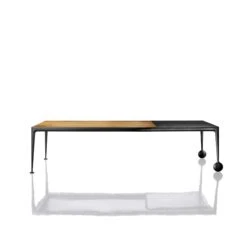 Magis Big Will Extending Table Philippe Starck -Furniture Shop Magis big will product front TV3132 black walnut 03 scaled 1