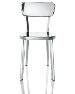 Magis Deja-vu Chair Polished Aluminium -Furniture Shop Magis deja vu chair product front SD834 polished 01 scaled 1