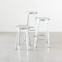 Magis Stool Deja-vu By Naoto Fukasawa -Furniture Shop Magis deja vu stool ambient group aluminium polished 01 hr scaled 1