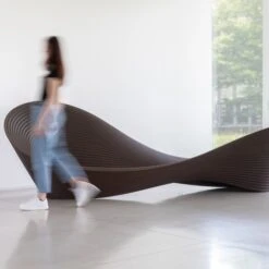 Magis Folly Sofa Brown Ron Arad -Furniture Shop Magis folly bench ambient SD18 brown 04