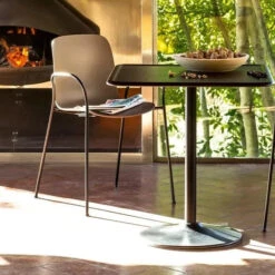 Magis Pipe Table Square Top -Furniture Shop Magis pipe ambient multi TV1022 black dark beech 01