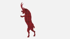 Ibride FAUSTO Bookshelf The Wild Goat -Furniture Shop PFMCFARO Fausto rouge brillant