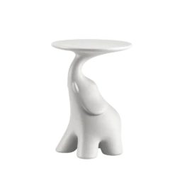 Qeeboo PAKO Side Table Lucky Elephant 14 Qeeboo PAKO Side Table Lucky Elephant -Furniture Shop Qeeboo Pako design Stefano Giovannoni 01 white