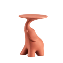 Qeeboo PAKO Side Table Lucky Elephant 19 Qeeboo PAKO Side Table Lucky Elephant -Furniture Shop Qeeboo Pako design Stefano Giovannoni 03 terracotta
