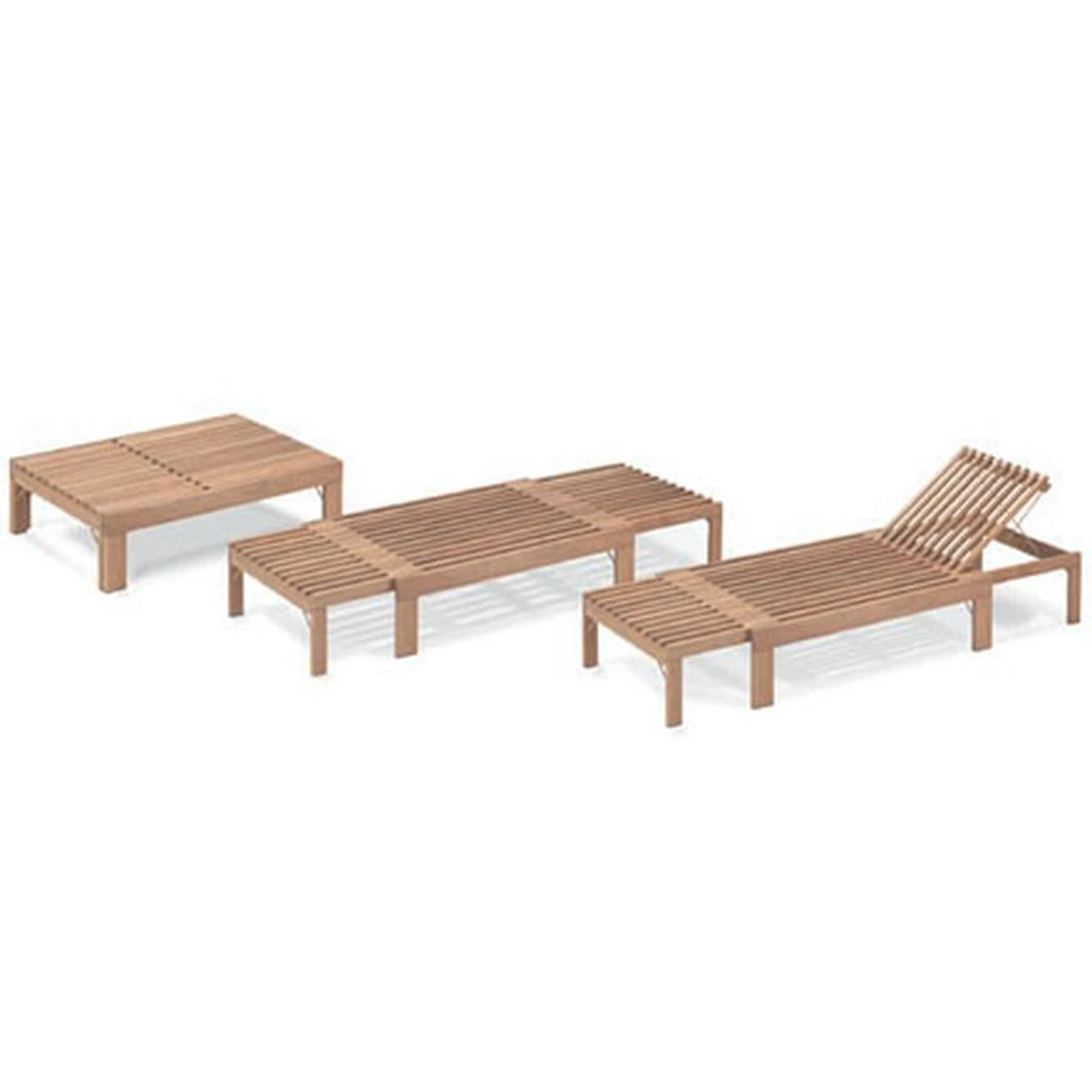 Skagerak Riviera Teak Sunbed, Bench, Table Or Bed 3 Skagerak Riviera Teak Sunbed, Bench, Table Or Bed - Image 3