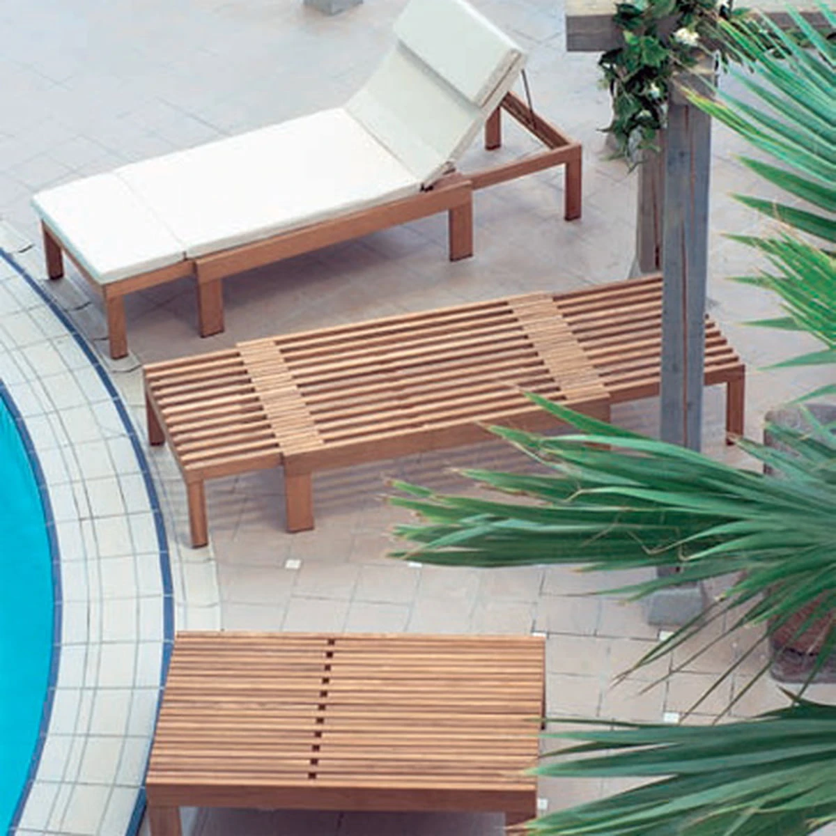 Skagerak Riviera Teak Sunbed, Bench, Table Or Bed 9 Skagerak Riviera Teak Sunbed, Bench, Table Or Bed - Image 9