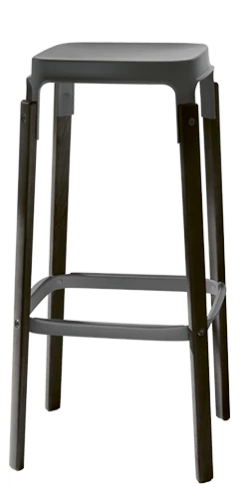 Magis Steelwood Counter Stool 26 Magis Steelwood Counter Stool -Furniture Shop STEELWOOD Anthracite DarkOak finitura