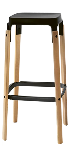 Magis Steelwood Counter Stool 23 Magis Steelwood Counter Stool -Furniture Shop STEELWOOD Black NaturalOak finitura