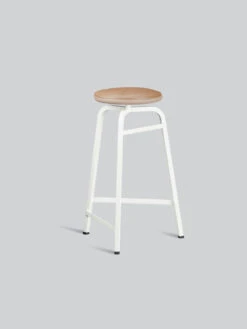 Northern Treble High Stool 19 Northern Treble High Stool -Furniture Shop Treble Barstool H65 White brown leather seat Northern 890x1186 1