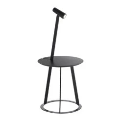 Horm Albino Side Table W Removeable Torch And Tray