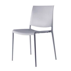 Rexite ALEXA Stackable Chair Painted Aluminium Frame -Furniture Shop alexa pearl grey paited