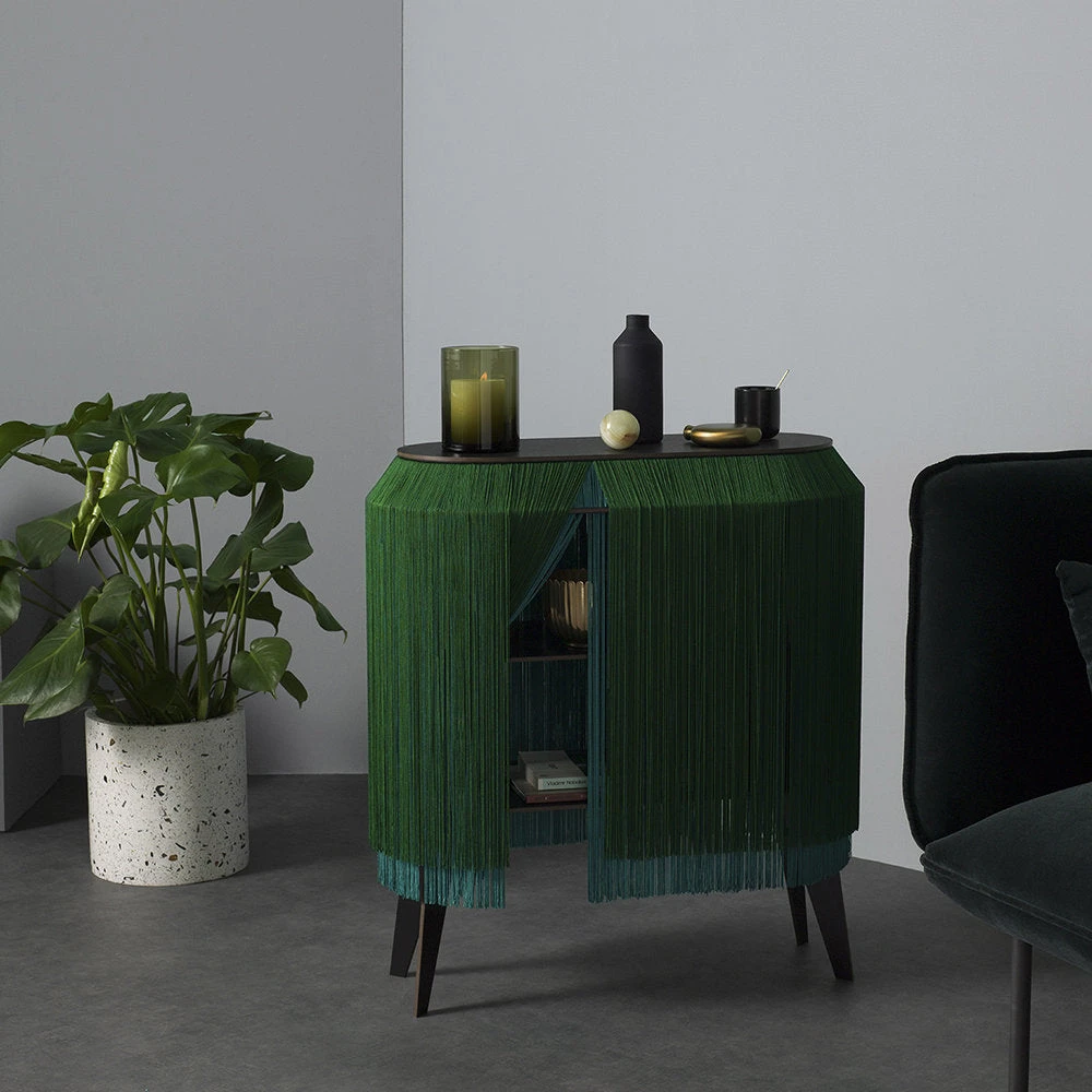 Ibride Baby Alpaga Sparkling Green Fringe Cabinet 4 Ibride Baby Alpaga Sparkling Green Fringe Cabinet - Image 4