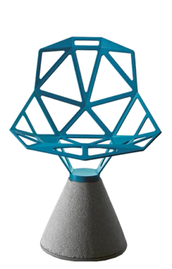 Magis Chair One Grey Concrete Base
