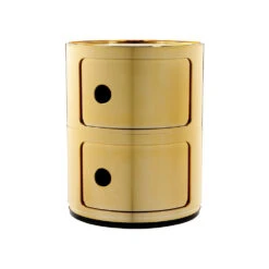 Kartell COMPONIBILI Storage 2 Elements -Furniture Shop componibili storage unit gold small 971186