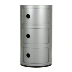 Kartell COMPONIBILI Storage Unit 3 Elements 20 Kartell COMPONIBILI Storage Unit 3 Elements -Furniture Shop componibili storage unit silver large 827595