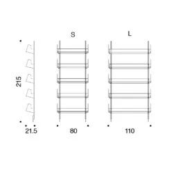 Danese Milano Sarmiento Wall Bookcase -Furniture Shop danese milano sarmiento wall bookcase 638400