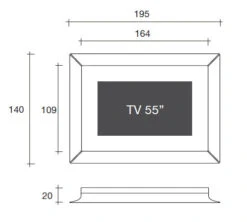 Fiam Caadre Tv Mirror By Philippe Starck -Furniture Shop fiam caadre tv spiegel