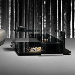 Fiam - Layers Coffee Table (Black Base)