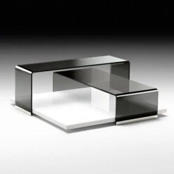Fiam - Layers Coffee Table (White Base)