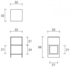 Fiam Magique Side Table W Compartment -Furniture Shop fiam magique side table w compartment glass 839735