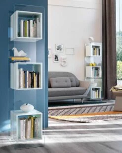 Fiam Magique Totem W Compartments Glass -Furniture Shop fiam magique totem w compartments glass 188064