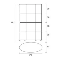 Fiam - Palladio Uno Showcase With LED Lights 5 Fiam - Palladio Uno Showcase With LED Lights -Furniture Shop fiam palladio uno showcase with led lights 948901