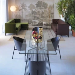 Driade Hall Leather Two Seater Sofa -Furniture Shop hall amb1