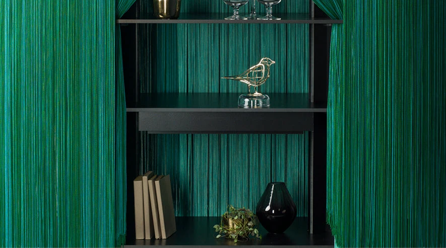 Ibride Alpaga Malachite Fringe Cabinet 3 Ibride Alpaga Malachite Fringe Cabinet - Image 3