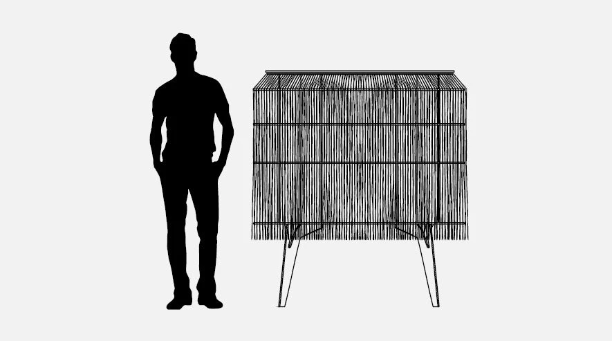 Ibride Alpaga Malachite Fringe Cabinet 4 Ibride Alpaga Malachite Fringe Cabinet - Image 4