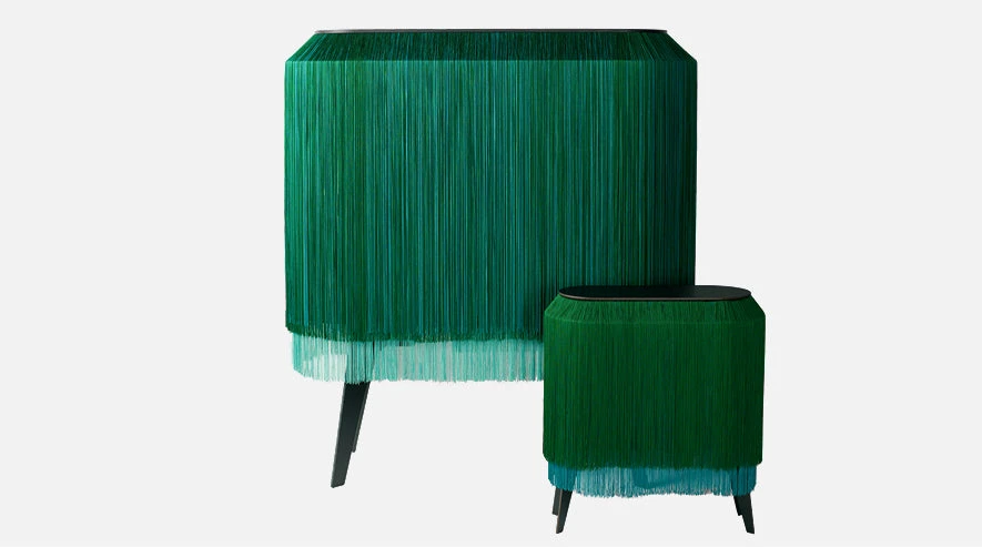 Ibride Baby Alpaga Sparkling Green Fringe Cabinet 5 Ibride Baby Alpaga Sparkling Green Fringe Cabinet - Image 5