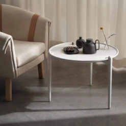 Design House Stockholm ARIA Coffee Table -Furniture Shop image2 2714 0100 ariatablelowwhite lifestyle