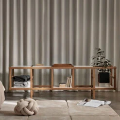 Design House Stockholm Low Frame Shelving 10 Design House Stockholm Low Frame Shelving -Furniture Shop image3 2738 8401 framelowoak lifestyle