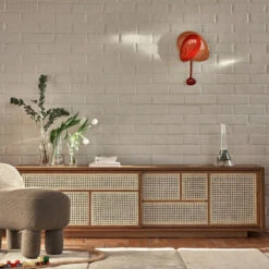 Design House Stockholm AIR Low Sideboard -Furniture Shop image4 2830 0600 lulupoufbrown lifestyle 1