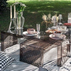 Kartell Side Table Invisible Tokujin Yoshioka -Furniture Shop kartel side table