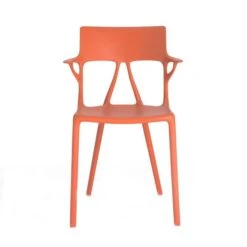 Kartell AI Chair 2pcs 24 Kartell AI Chair 2pcs -Furniture Shop kartell orange AI