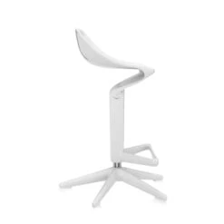 Kartell SPOON Adjustable Bar Stool White 9 Kartell SPOON Adjustable Bar Stool White -Furniture Shop kartell spoon stool