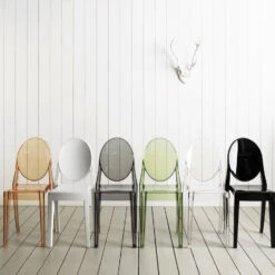 Kartell Victoria Ghost Chair 2pcs P Starck -Furniture Shop kartell victoria group 1